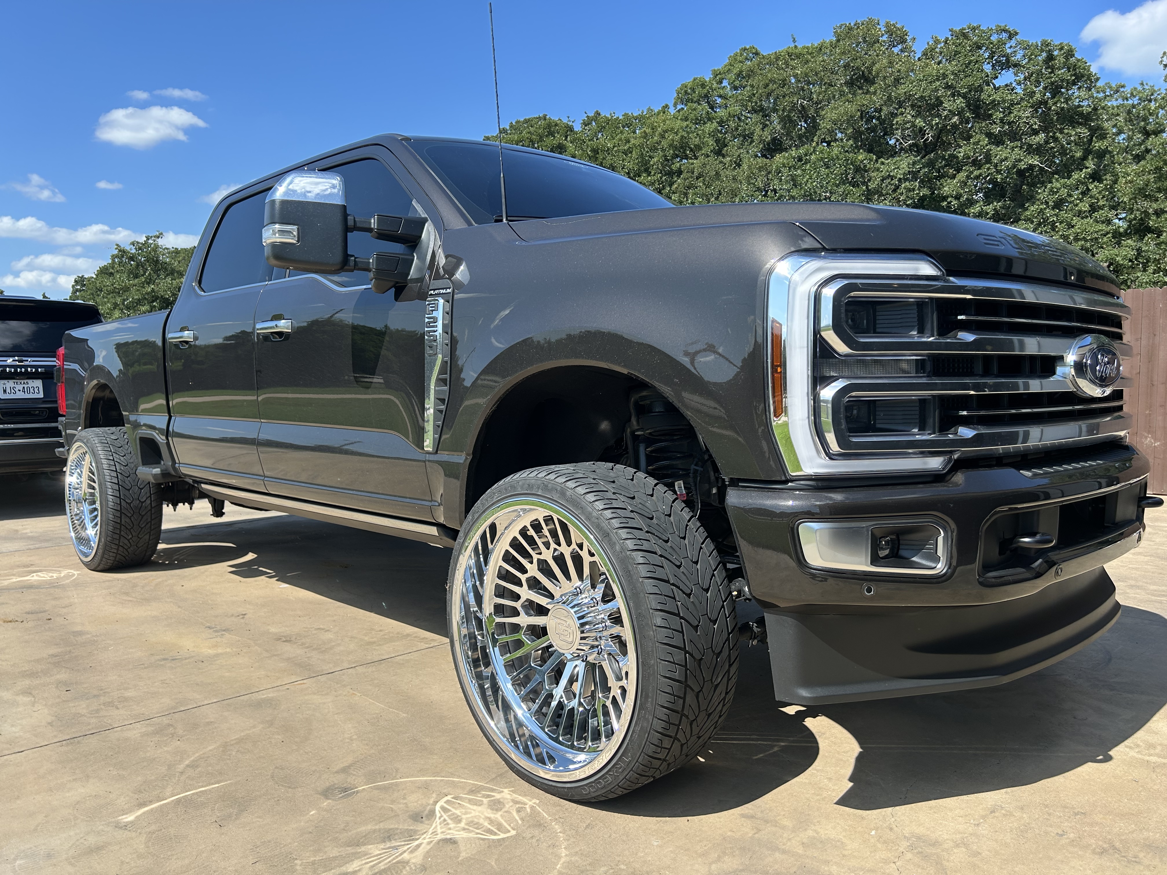 Polished aluminum truck overlay — Nautical Polishing Burleson TX
