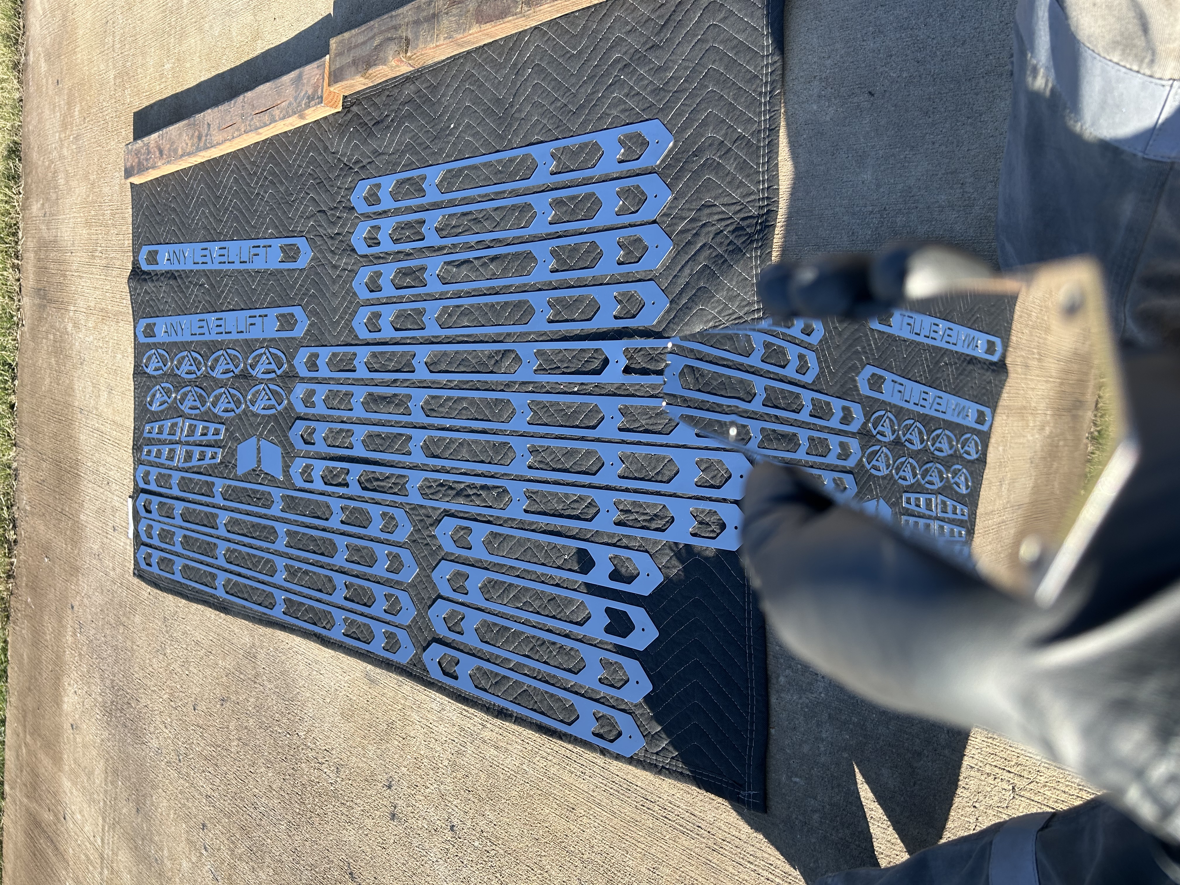 Powdercoat removal from aluminum before polishing — Nautical Polishing Burleson TX